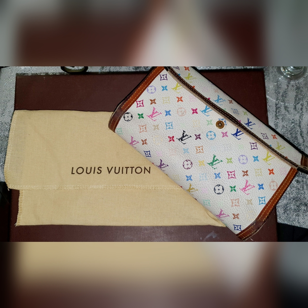 Louis Vuitton Tresor Takashi Murakami Multi-color Wallet